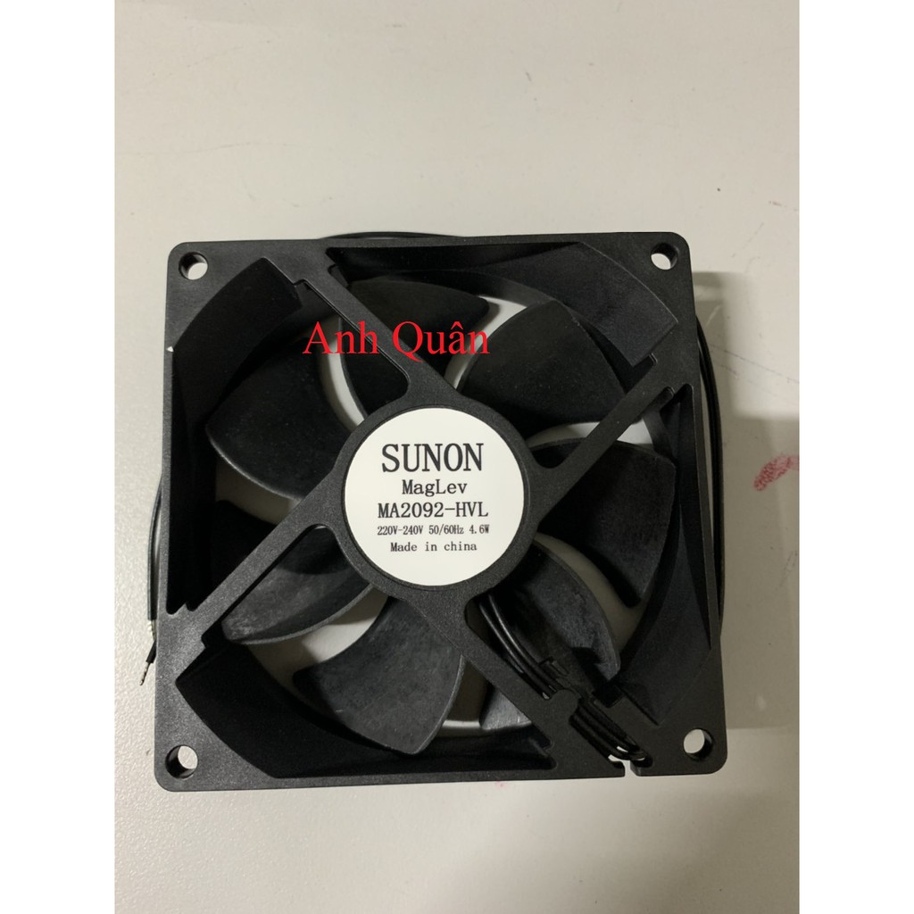 Quạt tủ lạnh aqua 9x9cm , 220 -240v sunon -4,6w , 7 cánh - quạt tủ lạnh