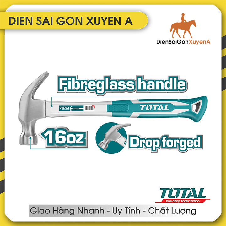 Búa nhổ đinh 450g 16oz 330mm Total THT73166