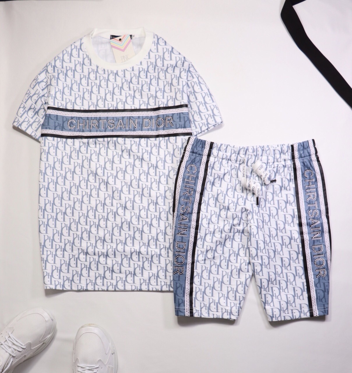 Set bộ nam thể thao phối chữ