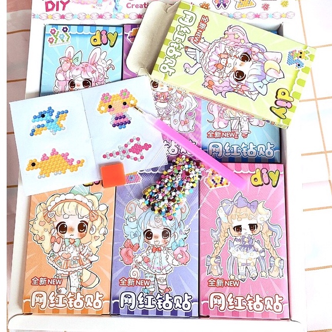 Bộ đồ chơi hình dán sticker tranh đính đá hạt siêu đáng yêu dành cho các bé