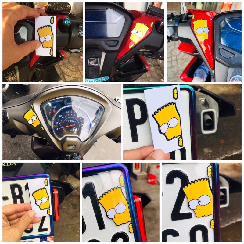 [ 1 MIẾNG ] TEM SIMSON SIZE NHỎ DÁN TRANG TRÍ XE