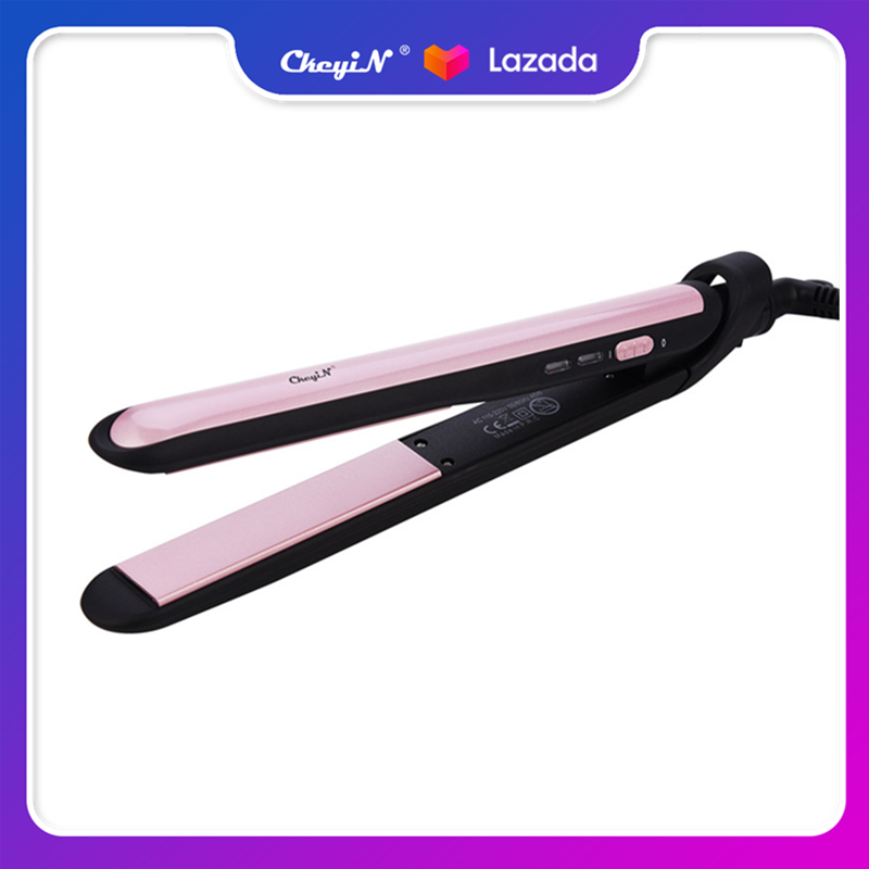 110-220V 2 in 1 Hair Straightener and Hair Curler Wet Dry Dual Use Ceramic Straightening Iron Constant Temperature Hair Care Flat Iron Hair Curling Wand (Purple) HS374Z cao cấp