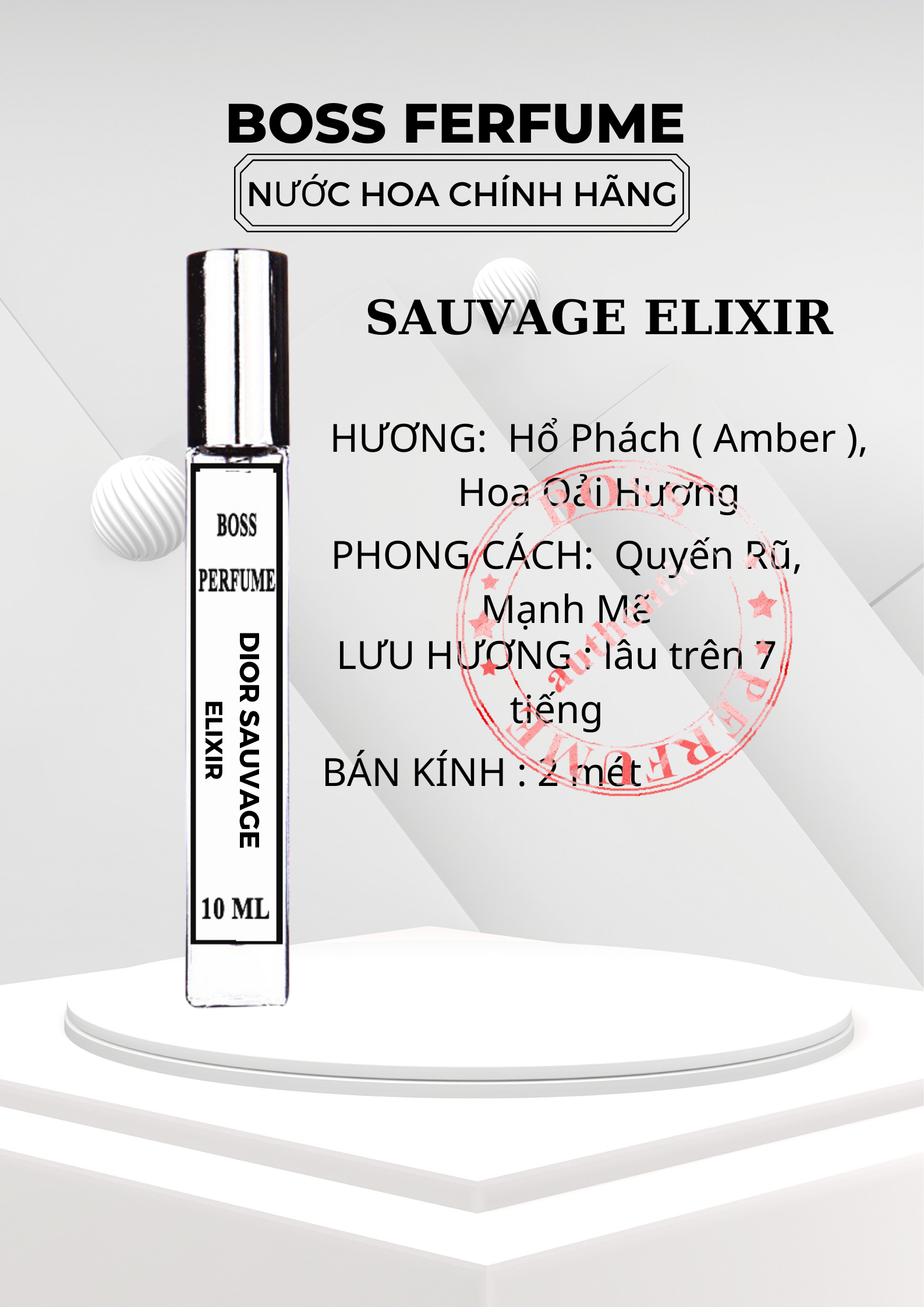 Nước hoa nam Dio.r S.auvag.e Elixir ( 10ml )