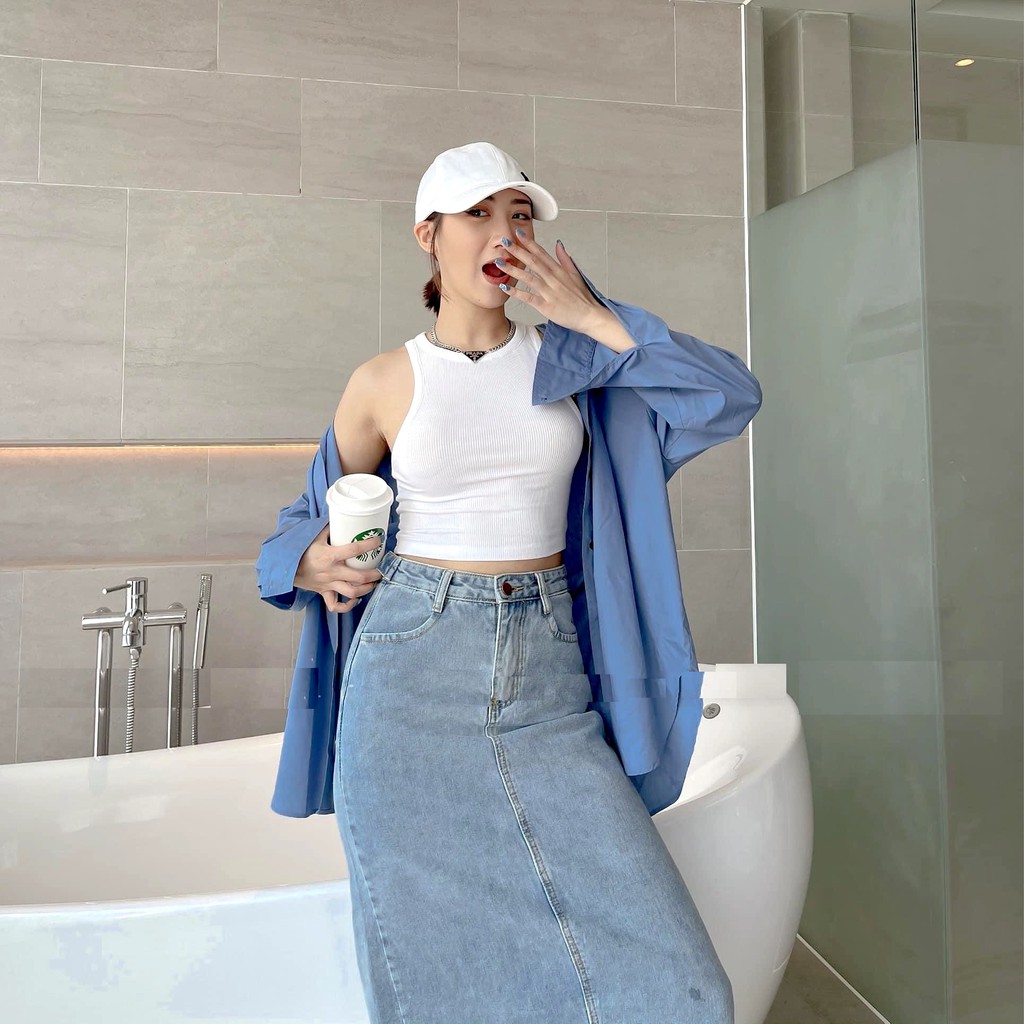 Áo Ba Lỗ Croptop Bozip siêu hot HARI