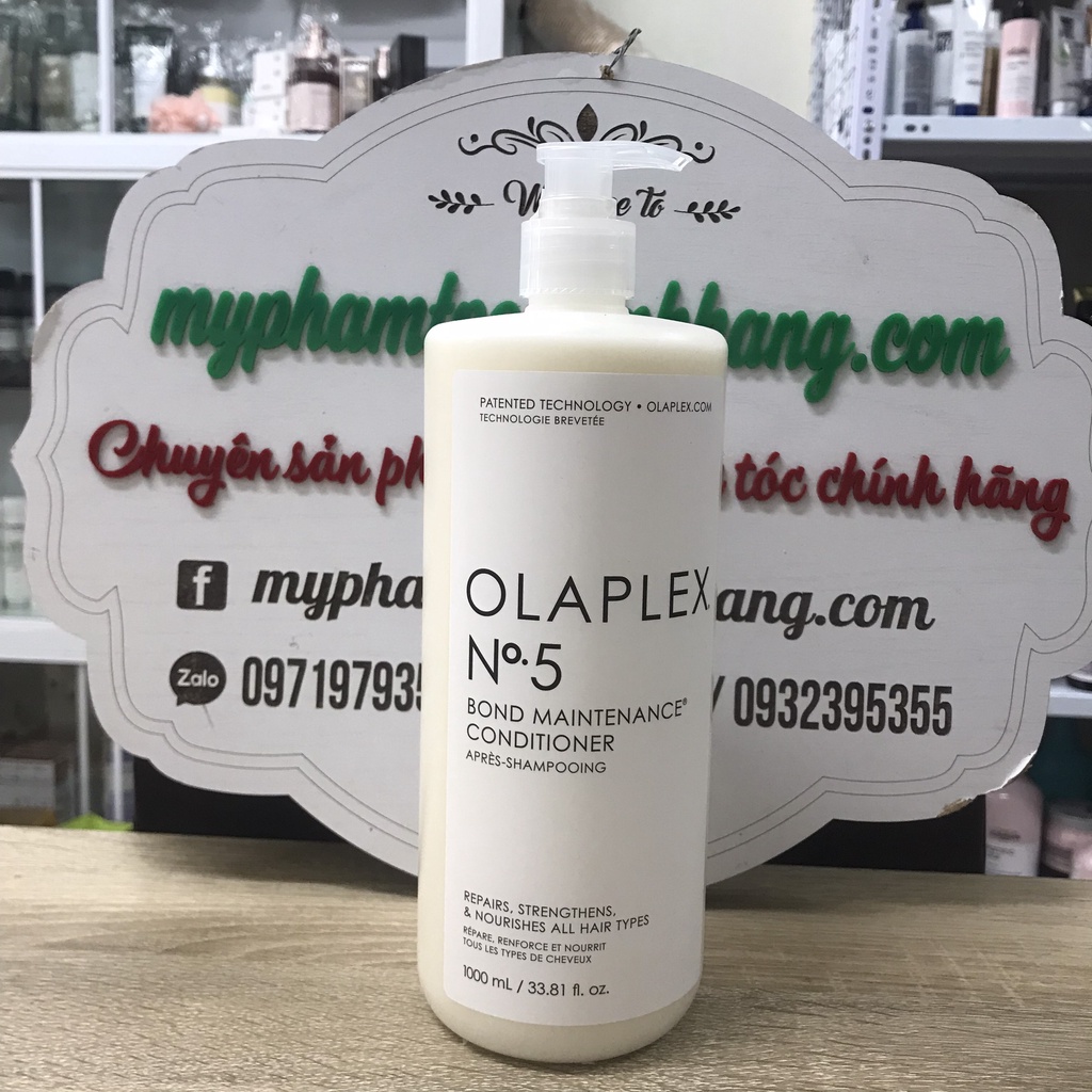 Bộ gội xả olaplex số 4 & số 5 phục hồi tóc khô xơ hư tổn usa 1000ml