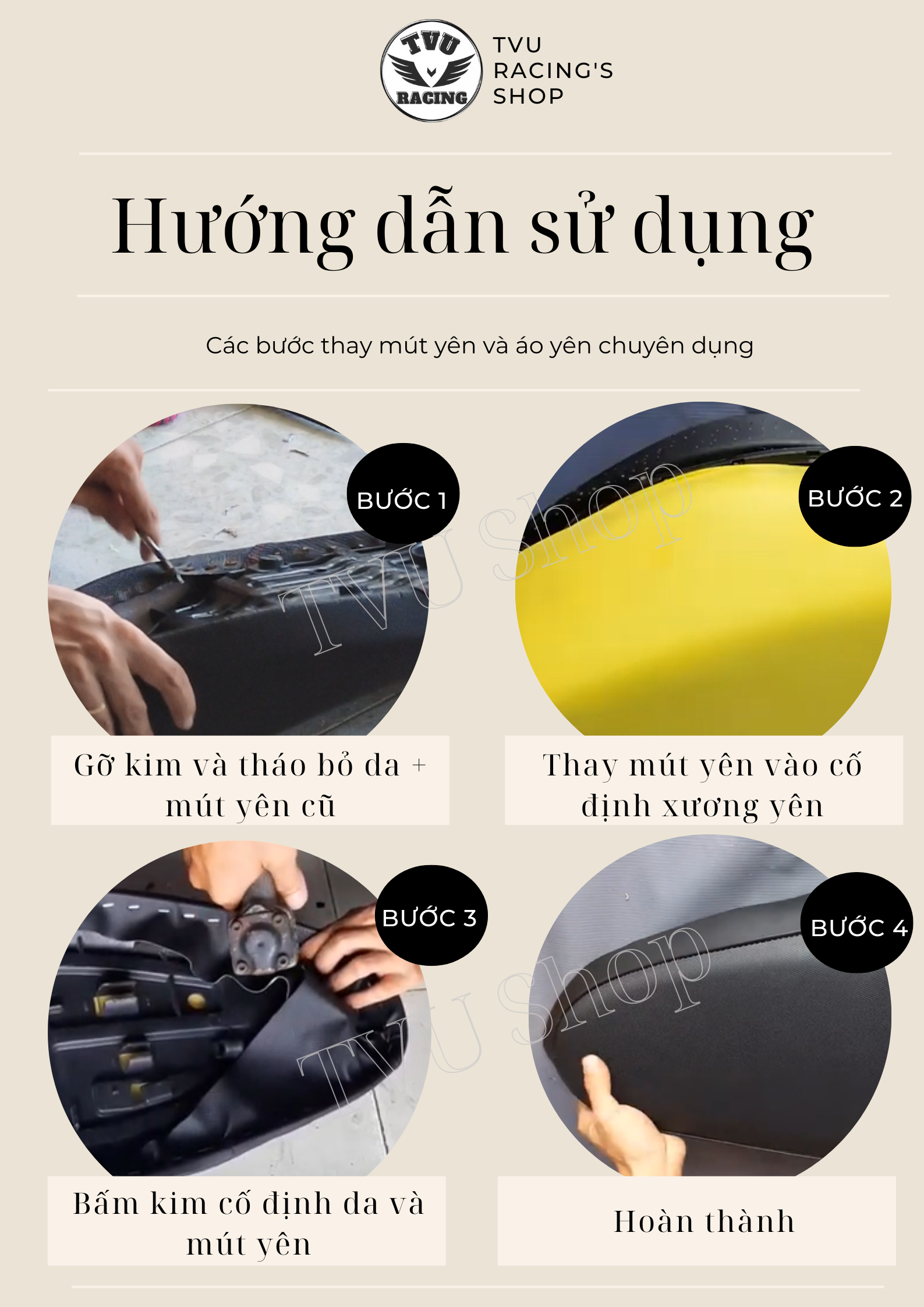 Mút yên 2 tầng Raider/ Satria chất lượng