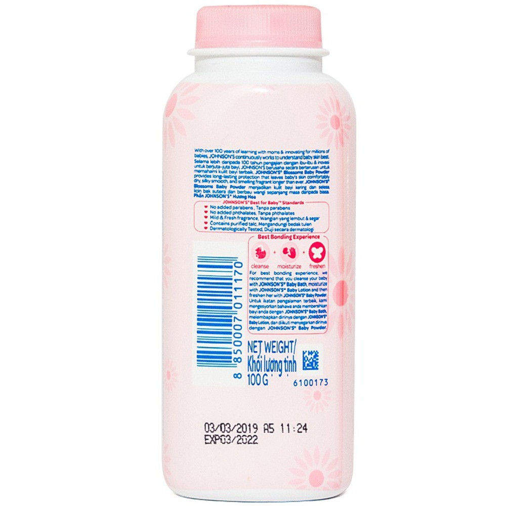 Phấn Thơm Johnson's Baby 100g Blossoms Powder P036