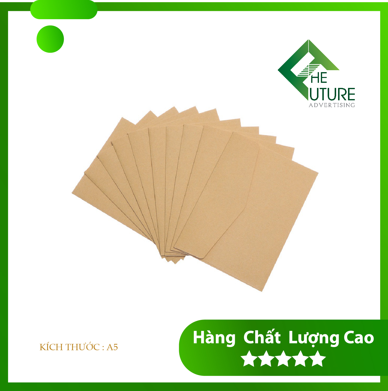 Bao Thư Kraft A5 - 50 Cái