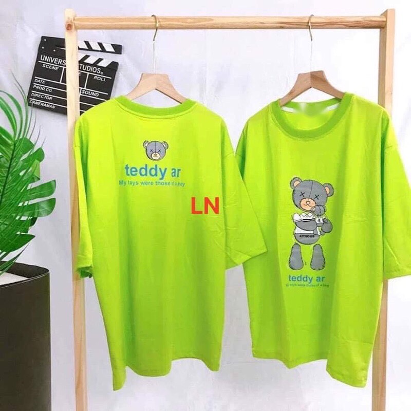 Áo phông gấu teddy hai mặt LN11