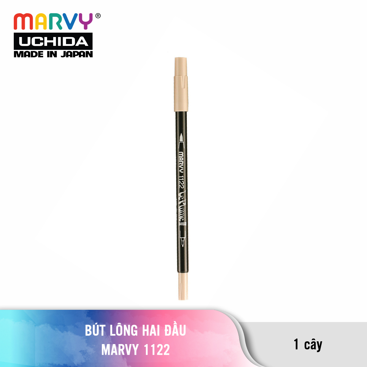 Bút Lông Hai Đầu MARVY 1122 Tone Da