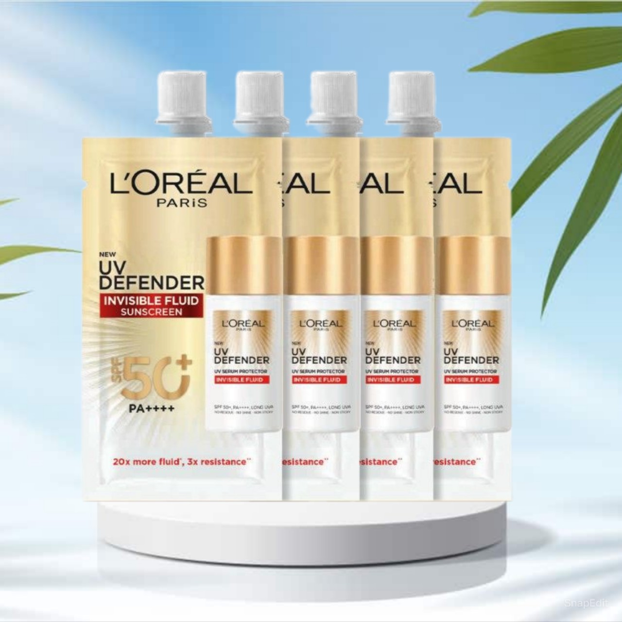 [HCM] 2 Gói Kem chống nắng Loreal 5.5ml (Mẫu mới)