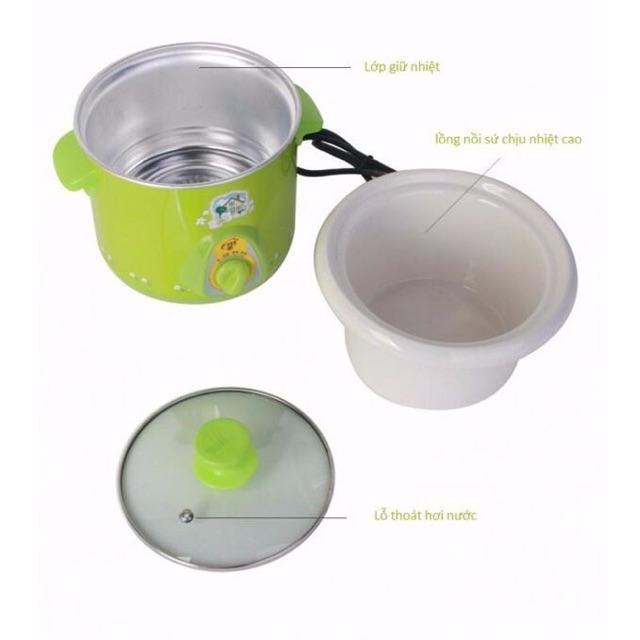 Nồi Hầm 1,5 Lit, Nồi Hầm Cháo Đa Năng Cho Bé