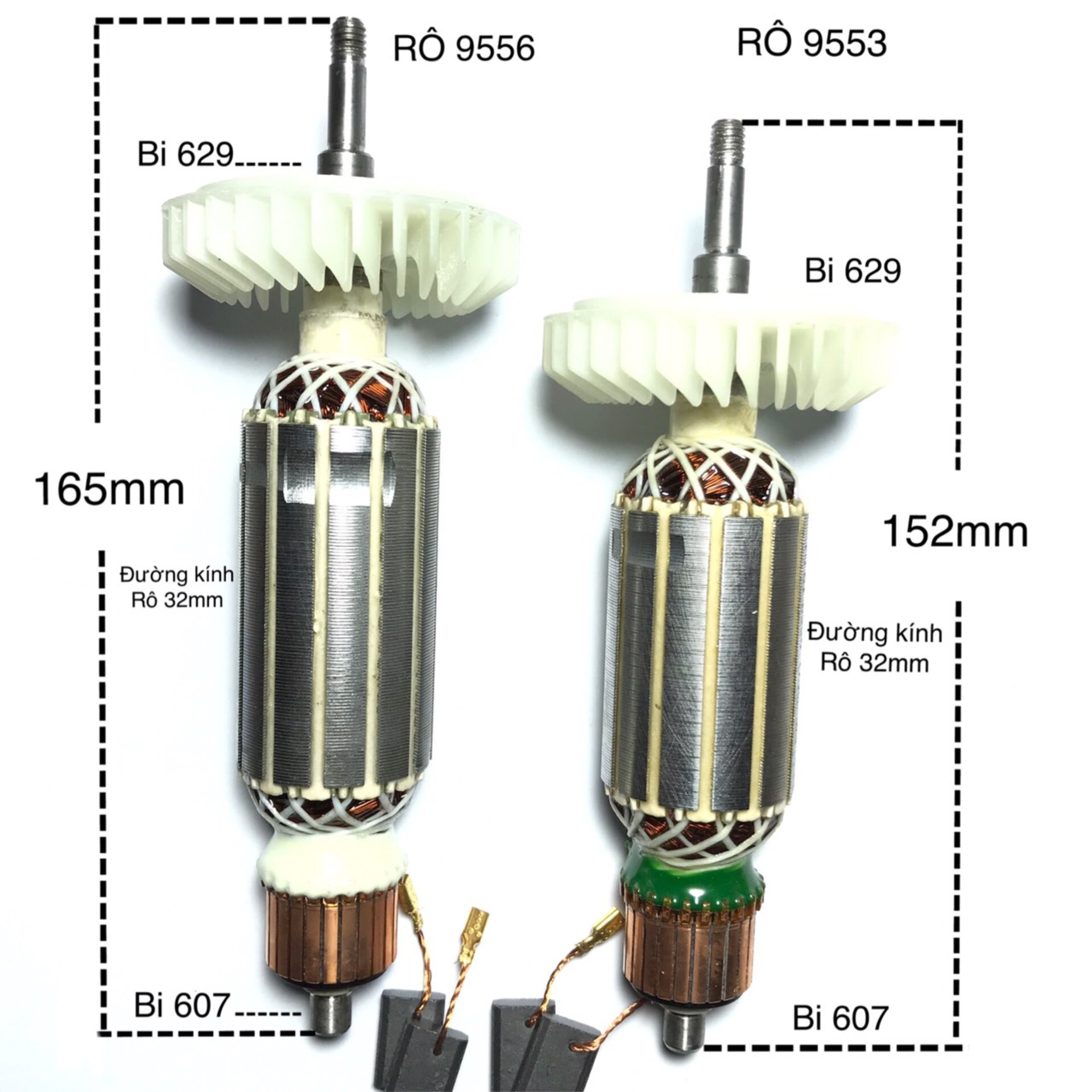 Rô máy mài makitta 9553 và makitta 9556 / tặng 1 đôi chổi than