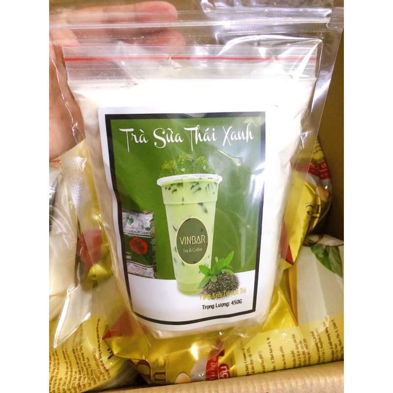 [HCM]TRÀ SỮA THÁI XANH  SET TỰ NẤU ( 10 chai) [tặng trân châu]