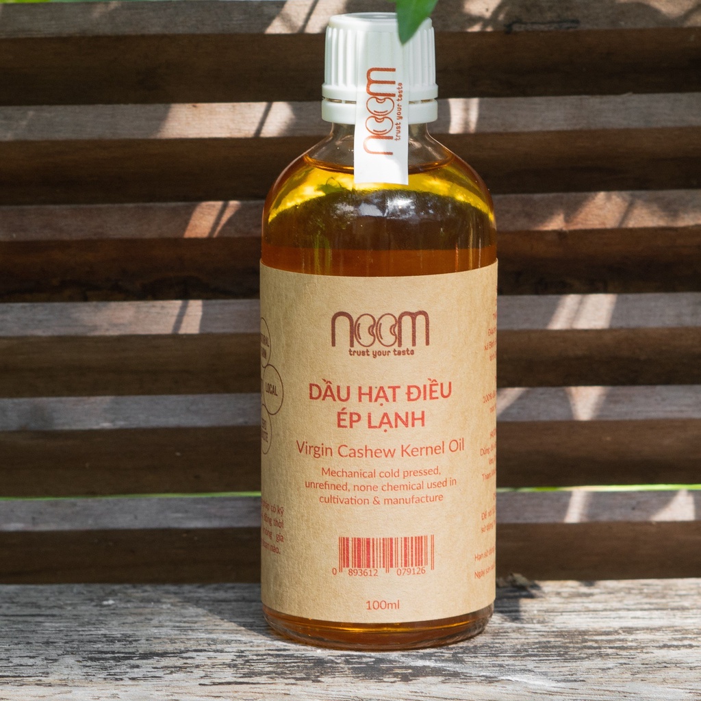 Combo 4 loại dầu ép lạnh 100ml - Noom (mù u, mè đen, sacha inchi, hạt điều)