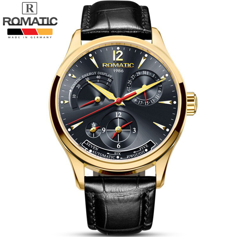 Đồng Hồ Nam ROMATIC Dây Da Cao Cấp, Chống Nước Rất Tốt bán chạy