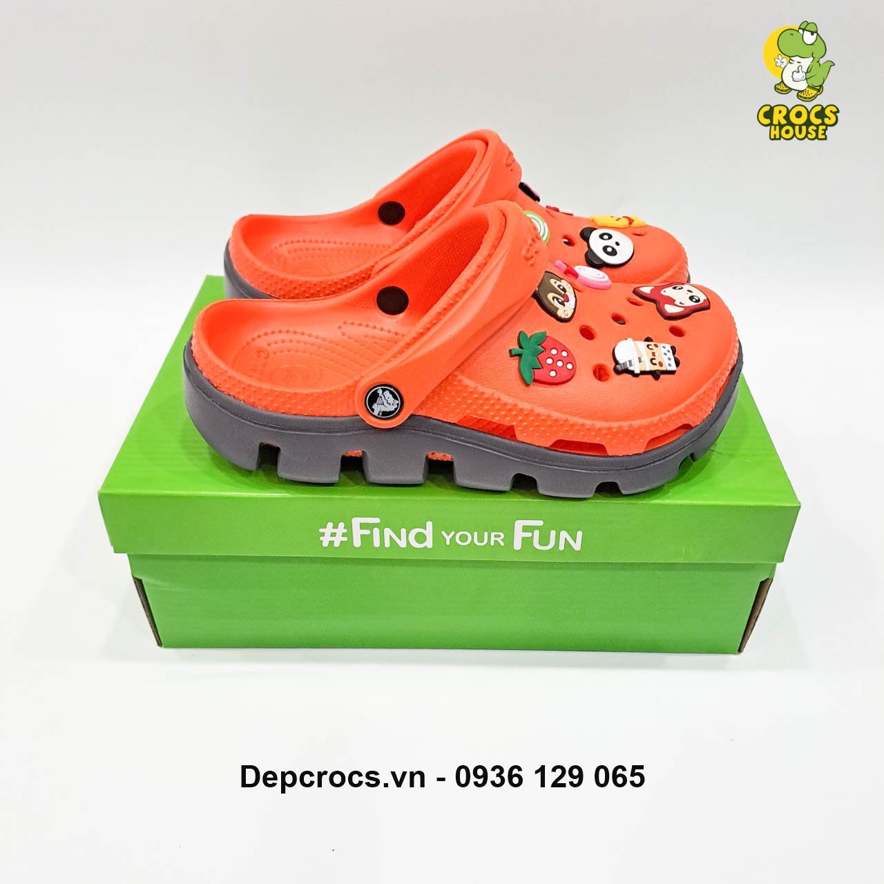 (Bảng màu 2) Dép sục croos duet sport trơn unisex tặng kèm jibbitz 2d, dép sục đế răng cưa nam nữ - Nhà Cá Sấu