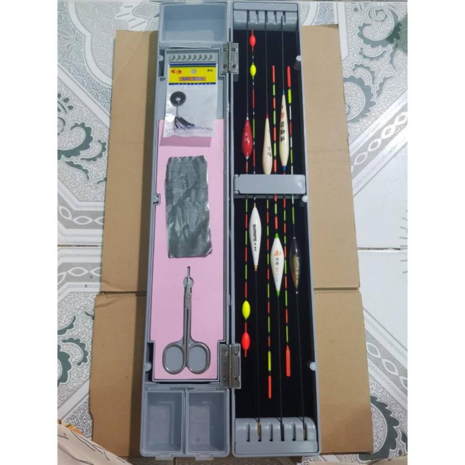 ⭐ combo hộp đựng phao xám câu cá [ tặng kèm khóa link ]