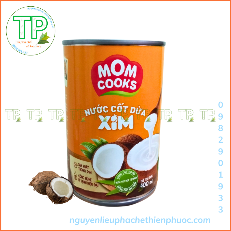 Nước cốt dừa Mom Cooks lon 400ml