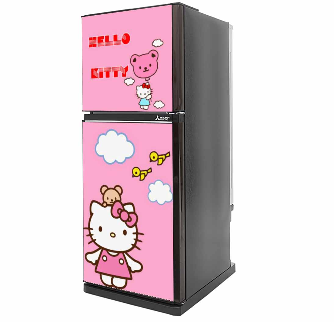 [HCM]Decal dán tủ lạnh Hello Kitty (60-70cm x 1m8)
