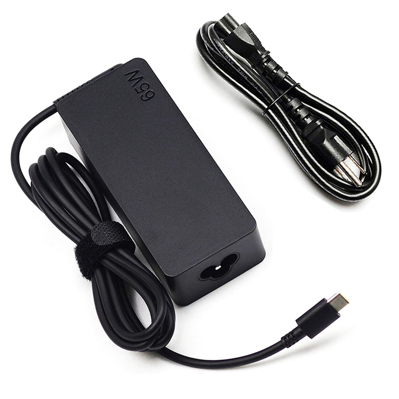 65w usb type c laptop charger for lenovo chromebook 100e thinkpad t480 t580 yoga c930 adapter power supply cord,us plug