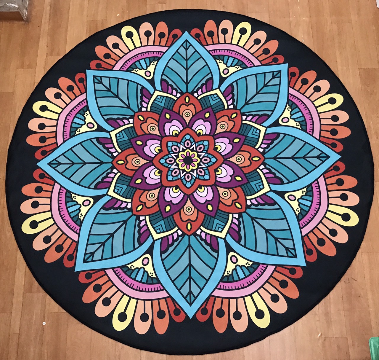 Thảm yoga tròn 1,8m Kèm túi