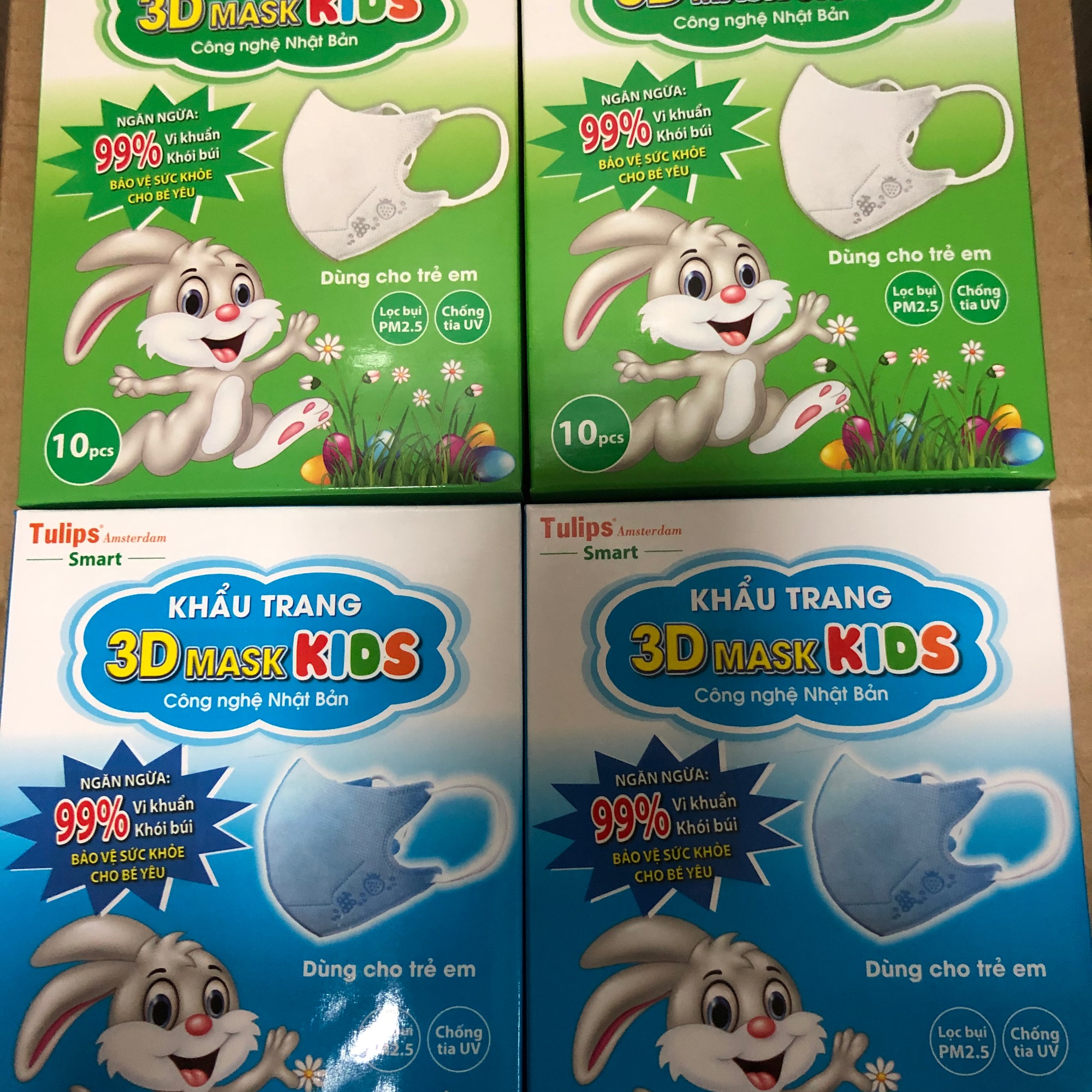 Khẩu trang 3D kids dành cho trẻ em
