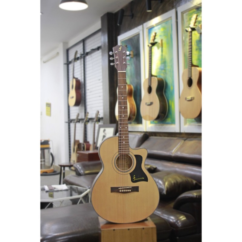 Đàn Guitar Acoustic Ba đờn T70 Giá Rẻ Siêu Chất Lượng + Tặng bao mỏng +capo + pic + ty chỉnh cần