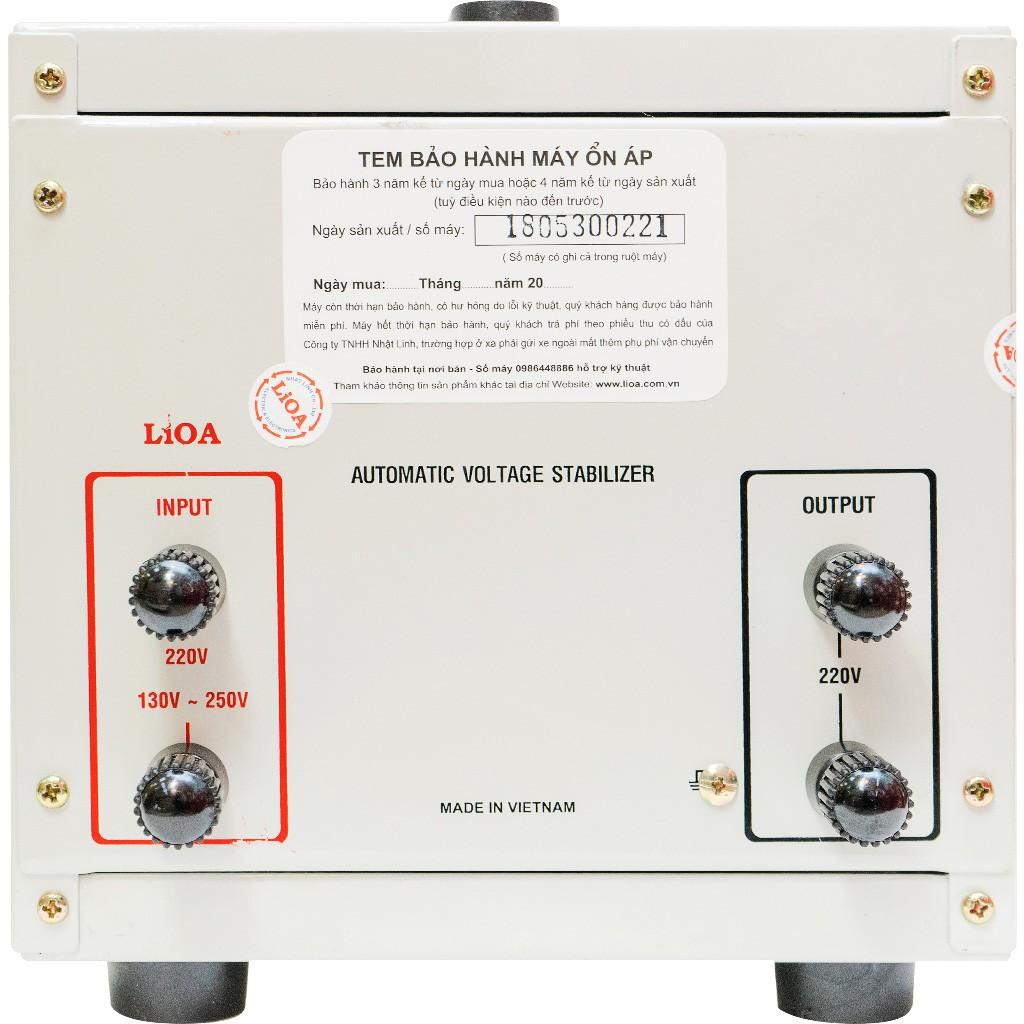 Ổn áp 1 pha LIOA SH-2000 II 2.0kVA điện áp vào 150V(130V) - 250V ( Thế hệ mới 2018 )