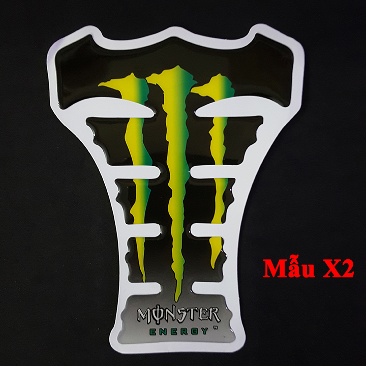 Miếng dán bình xăng Monster ( Mẫu X3 )
