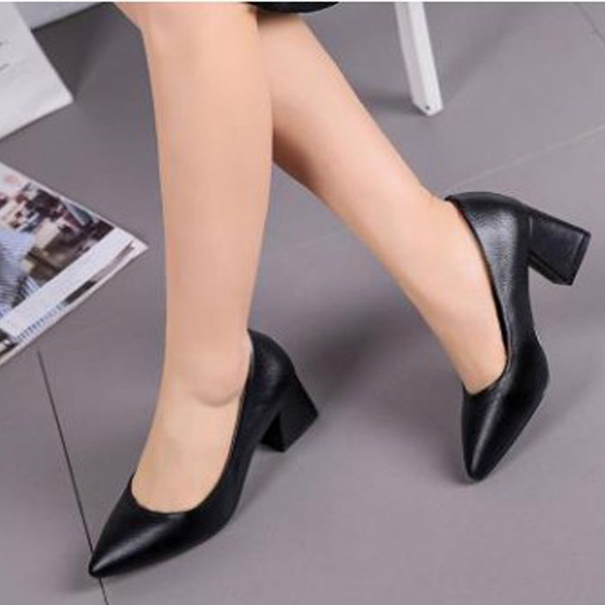 Giày cao gót 5 cm nữ/ Giày cao gót vuông nữ