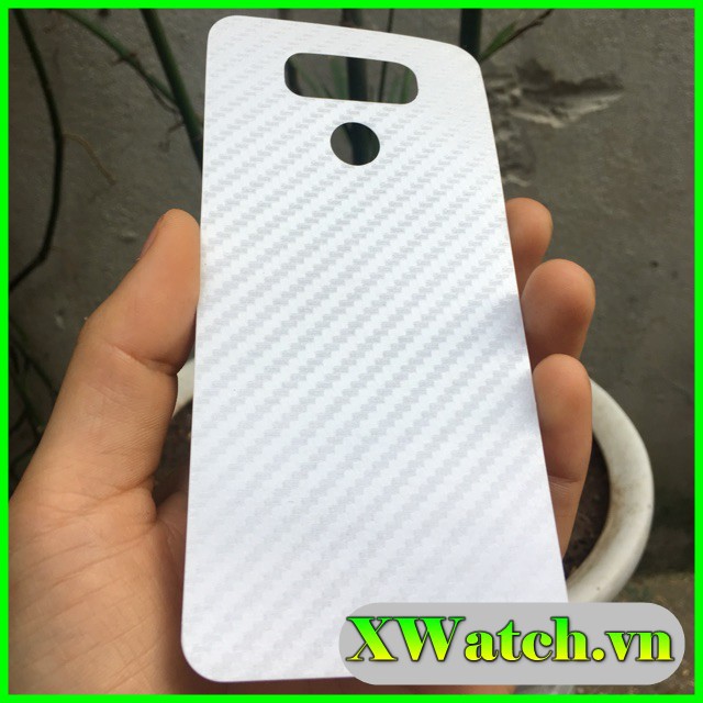 Miếng Dán Carbon Mặt Lưng Lg G6 G7 G8 (2 Camera) G8X V30 V40 V50 V60 V50S G8(3 Camera)
