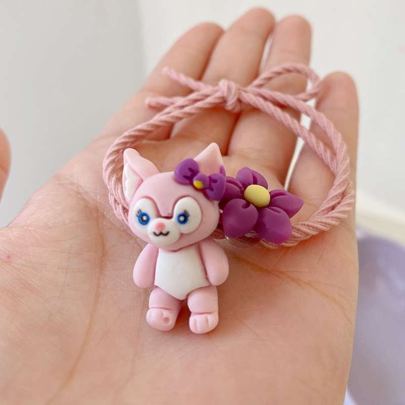 Set 5 Cột Tóc Vải Hình Thỏ. Set dây cột tóc dễ thương, đóng yêu cho bé