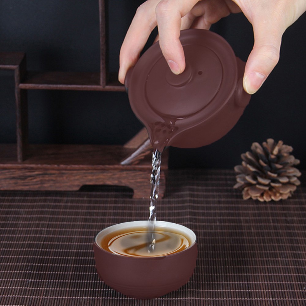 Unique Tea Set with Purple Sand Clay, the Quintessence of Tea Ceremony