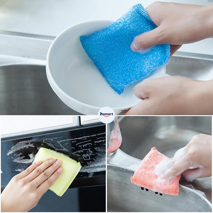Miếng Mút Lưới Rửa Chén, Bát Tạo Bọt