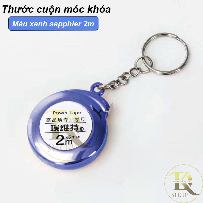 Thước cuộn thép móc khóa 2 mét