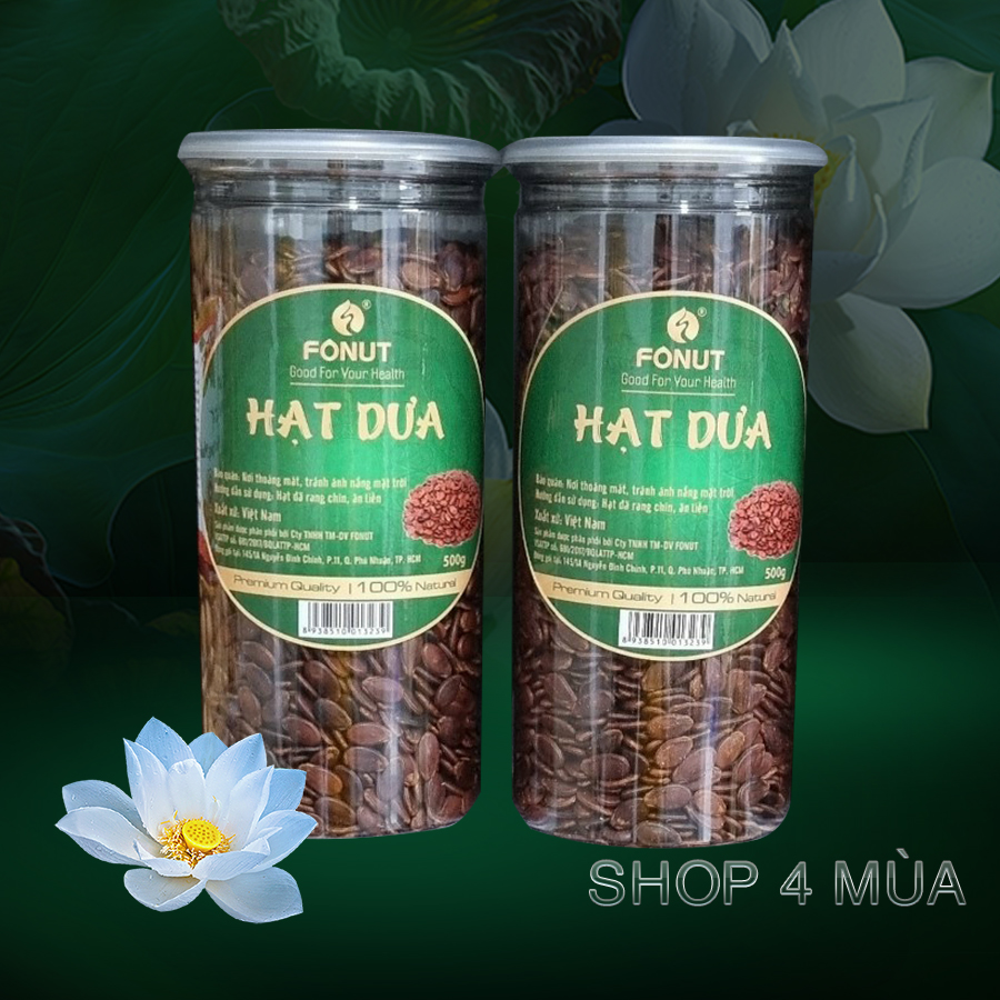 Hạt dưa Việt Nam hộp 500gr. Hạt dưa loại 1 không nhuộm màu, không hóa chất. Hạt dưa sạch loại đặc biệt