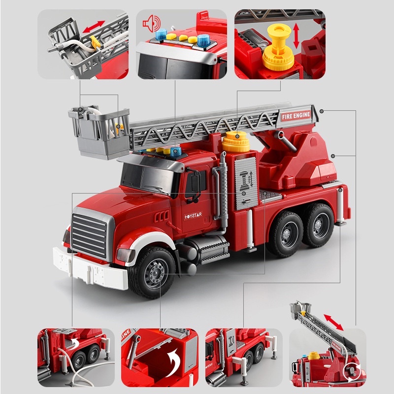 đồ chơi xe ô tô cứu hoả cao cấp TOYSTAR