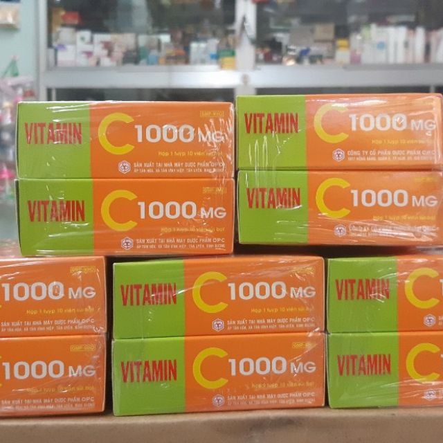 VITAMIN C1000mg OPC - 1 LỐC (10 TUÝP 10 VIÊN)