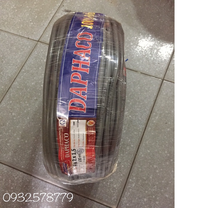 Combo 10m dây đôi có bọc 2x1.5 daphaco