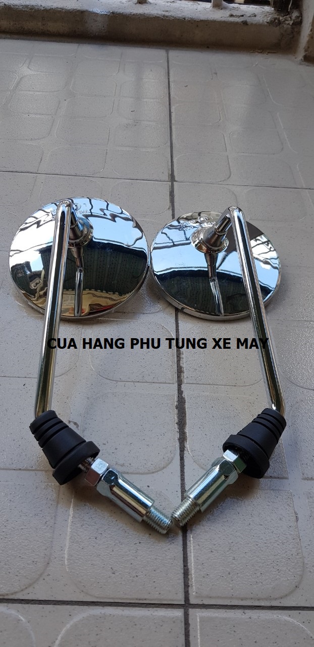 Gương chiếu hậu tròn inox - giá 1 cặp