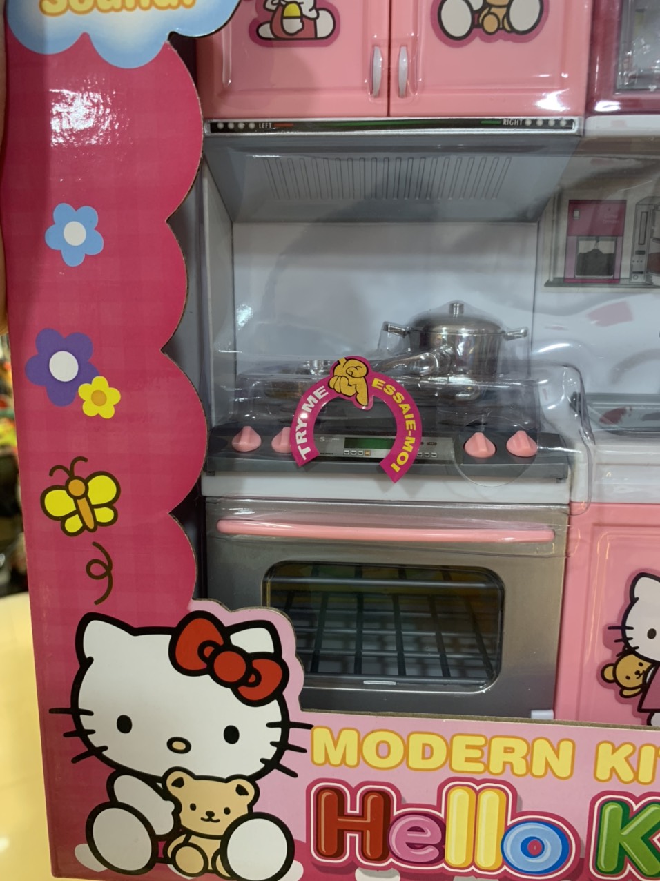 Bộ Đồ Chơi Nhà Bếp Hello Kitty 3 Khoang Cho Bé