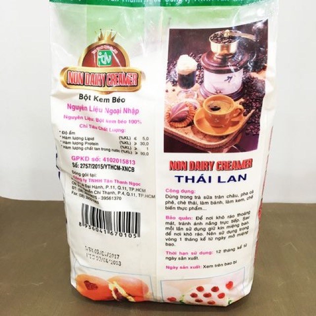 Bột kem béo Thái Lan 1kg pha chế trà sữa Thái