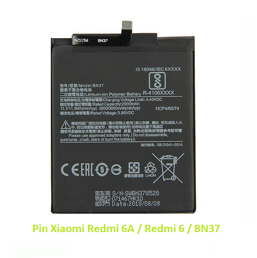 Pin Xiaomi Redmi 6A / Redmi 6 / BN37