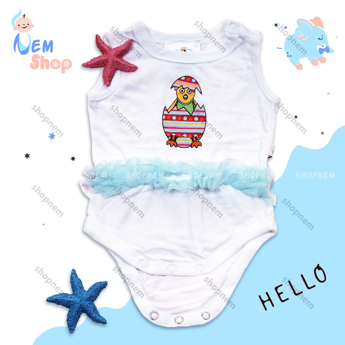 Body chip sát nách bé gái, body váy, áo bèo voan điệu đà cho bé sơ sinh, bodysuit, body tam giác mùa hè