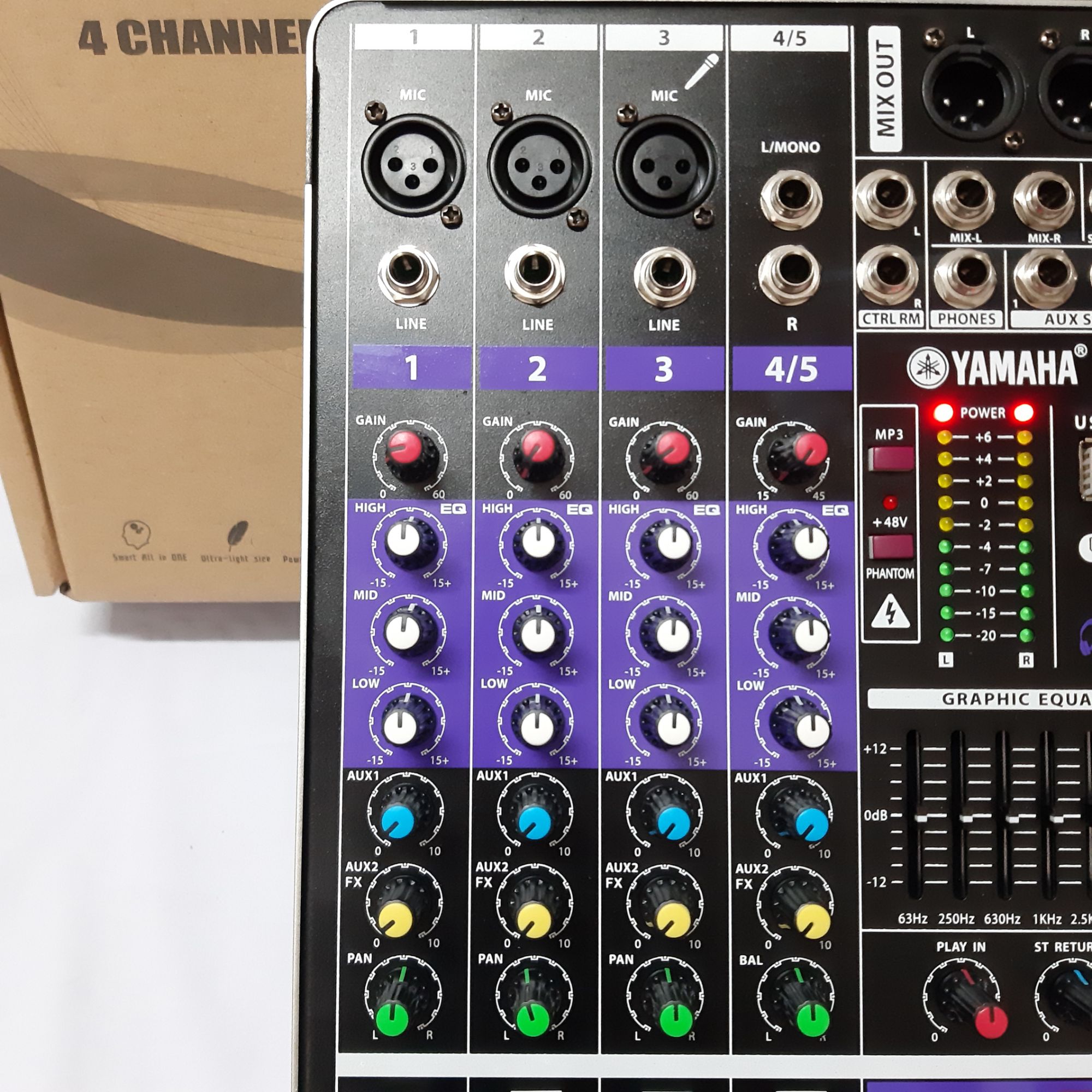 MIXER 4 channel (4 kênh). KẾT NỐI BLUETOOTH, USB.(MG4)