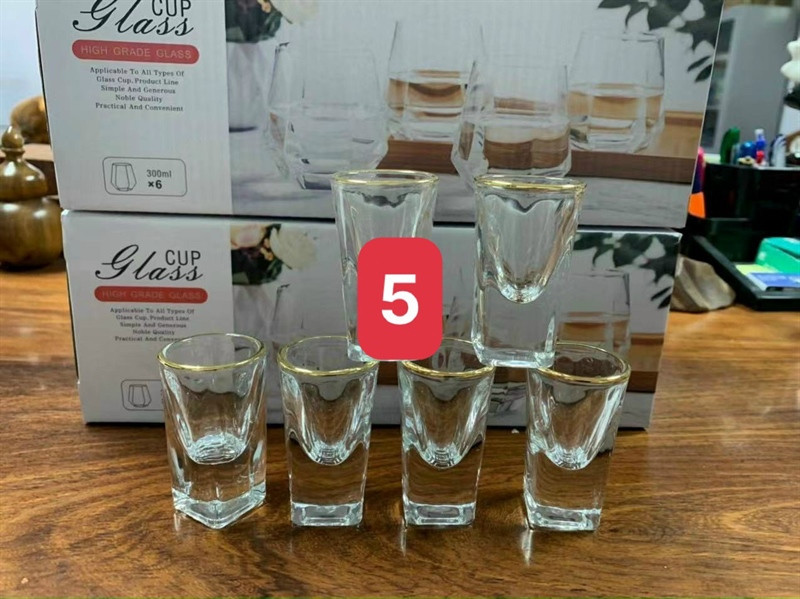 Bộ 6 ly uống rượu shot thuỷ tinh  đẹp