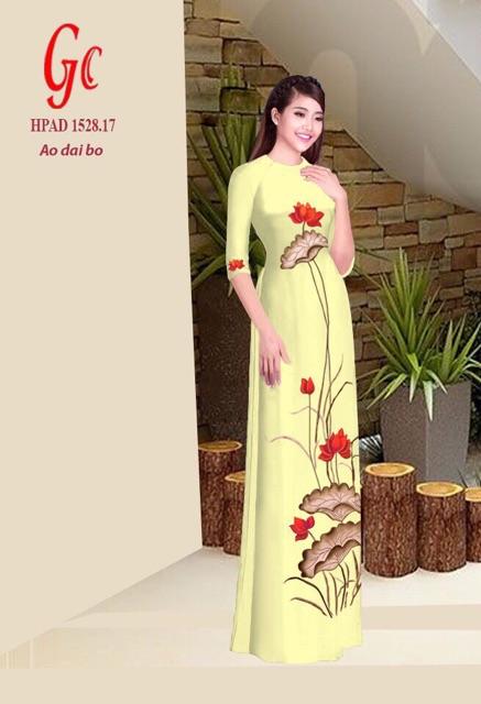 [HCM]Vải áo dài hoa sen