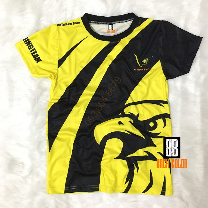 Áo Free Fire Team VGAMING Đen 3D