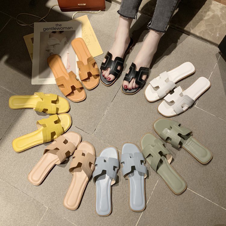 Dép lê chữ H 7 màu Pastel siêu HOT